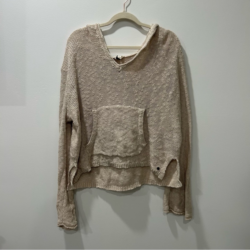 Cream Roxy Beachy Pullover with Hood